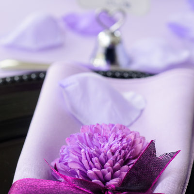 details of wedding table