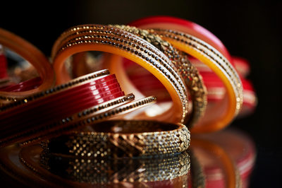 Traditional Wedding Bangles at a South Asian Wedding