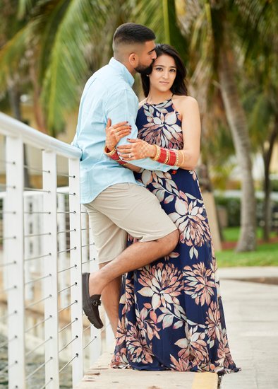 Amit and Lali’s pre-wedding couple’s portraits in Fort Lauderdale, Florida