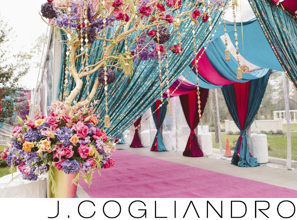 Colorful Wedding Ceremony Photography in Houston 