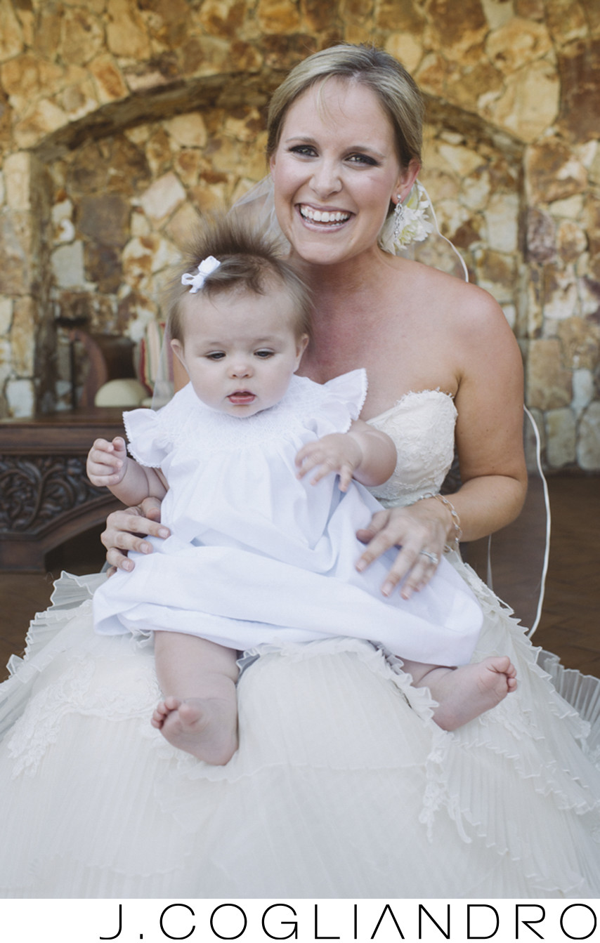 The Bride and Tiny Flower Girl Weddings at Querencia