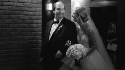 Bride and Father River Oaks Wedding Photography