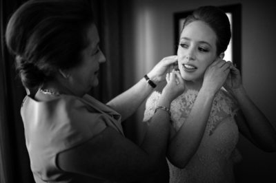 Mother Helps Dress the Bride Wedding Photojournalism
