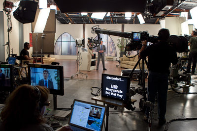 BackBridge - Los Angeles Principal Host Shoot - Raymond Entertainment on March 15, 2012 at Avenue Six Studios.