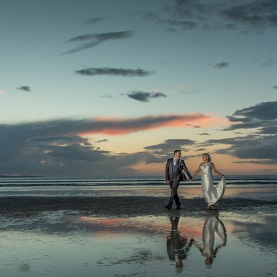 Sunset Wedding Photos on the Beach