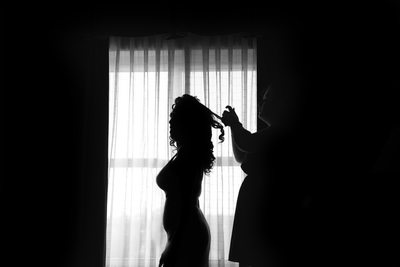 Bride Getting Ready. Wedding photographer New Haven, CT