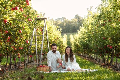 Family Photos in Adelaide Hills Apple Orchard