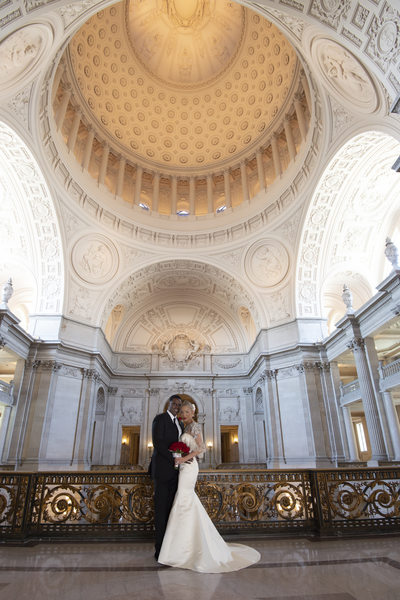 Mayor's Balcony San Francisco City Hall wedding