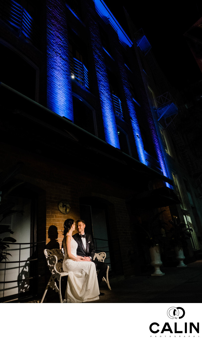 Photo of Bride and Groom at Storys Building Wedding