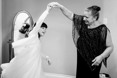 Grandmother and Granddaughter Dance