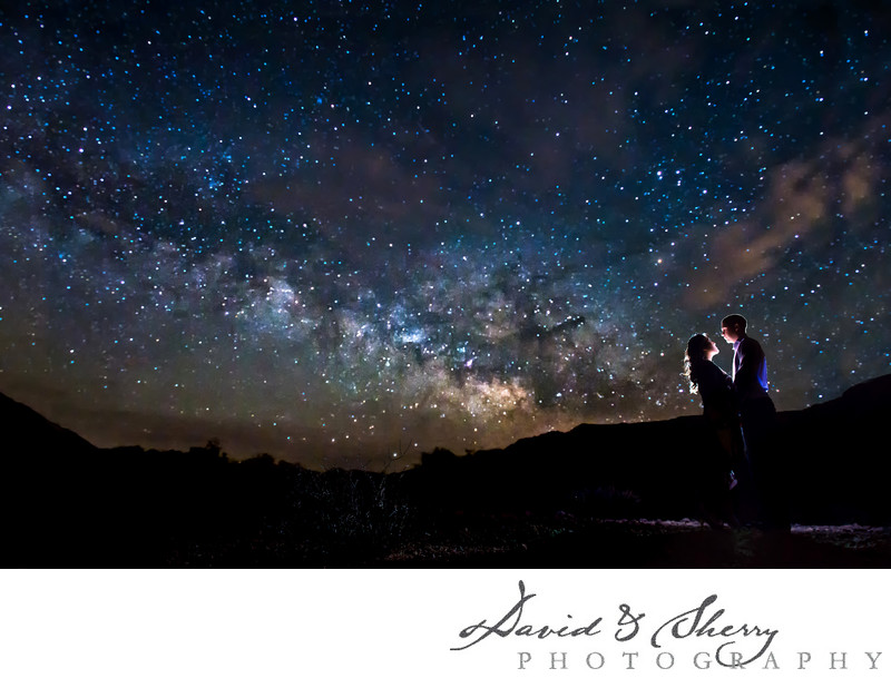Milky Way Star Wedding Photos Night Time Photography