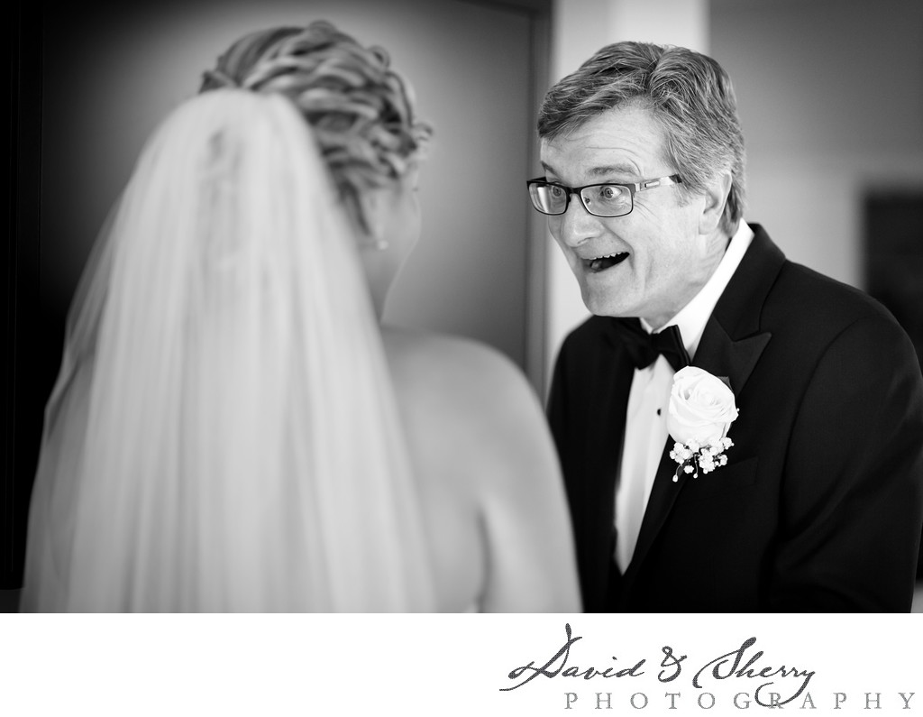 Beautiful Wedding Moments First Look With Dad