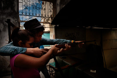 Shooting Alley on Havana Side Street