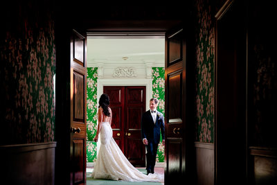 first look wedding at the greenbrier