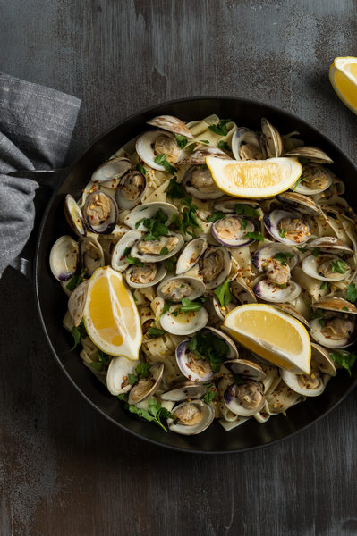 Baby Little Neck Clams with Linguini