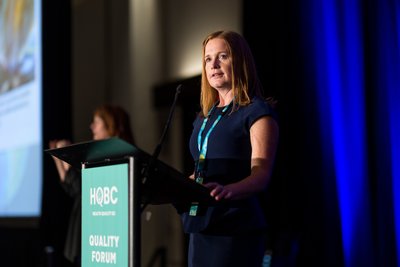 Female physician speaks at 2022 BC Quality Forum