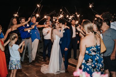 Sparkler Exit | Wedding Photo