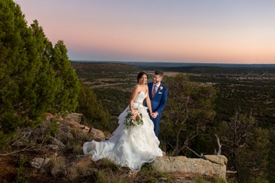 Blame Her Ranch Wedding sunset Photos