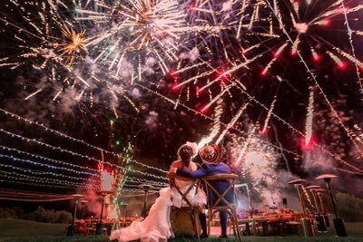 Blame Her Ranch Fireworks Wedding