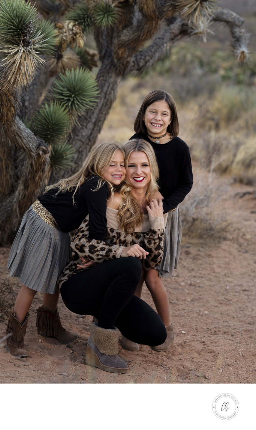 Las Vegas Family Photographer - mom and two daughters