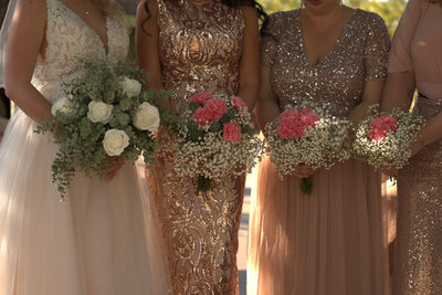 Las Vegas Wedding Photographer - Rose Gold dresses
