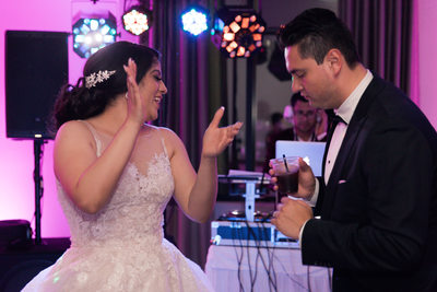 Las Vegas Wedding Photographer- Bride and groom dancing