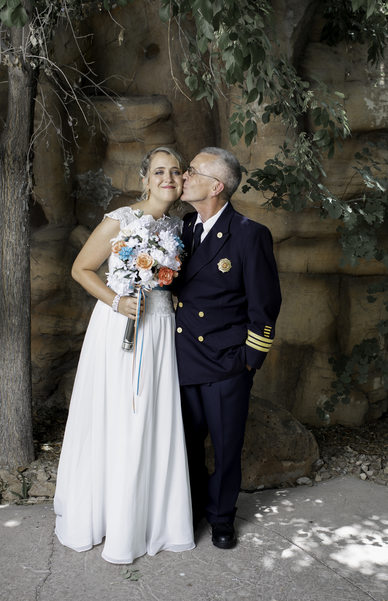 Las Vegas Wedding Bride with Father