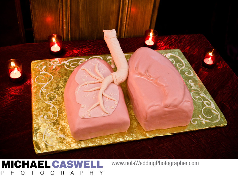 Groom's Cake in Shape of Human Lungs