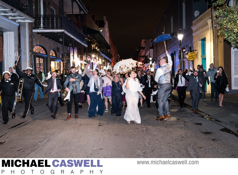 Second Line Parade in the French Quarter