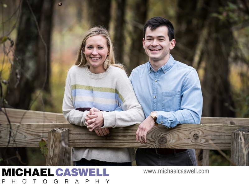 Engagement Portrait by Cypress Island Visitor Center