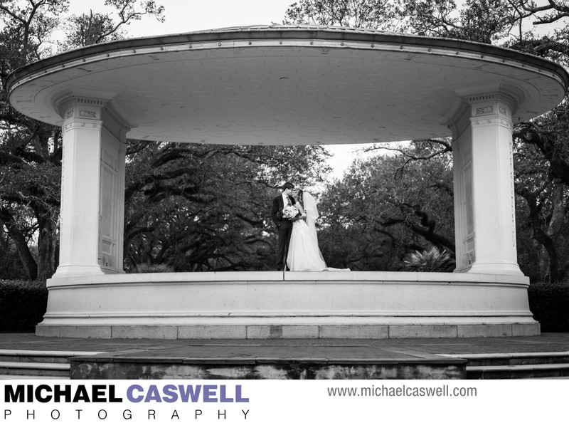 Portrait of Married Couple at Newman Bandstand