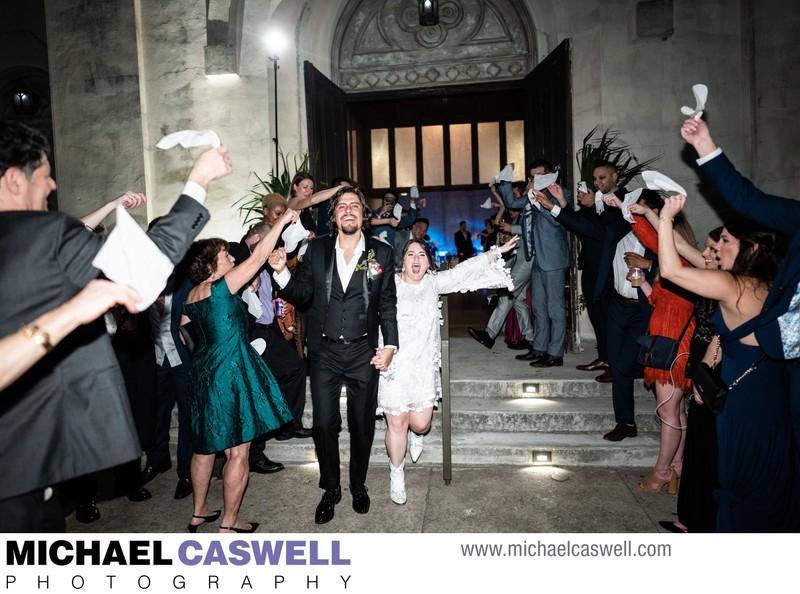 Bride and Groom Sendoff from Hotel Peter and Paul