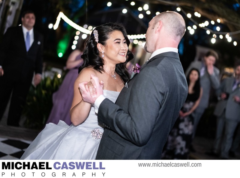 Bride and Groom First Dance at Compass Point Events