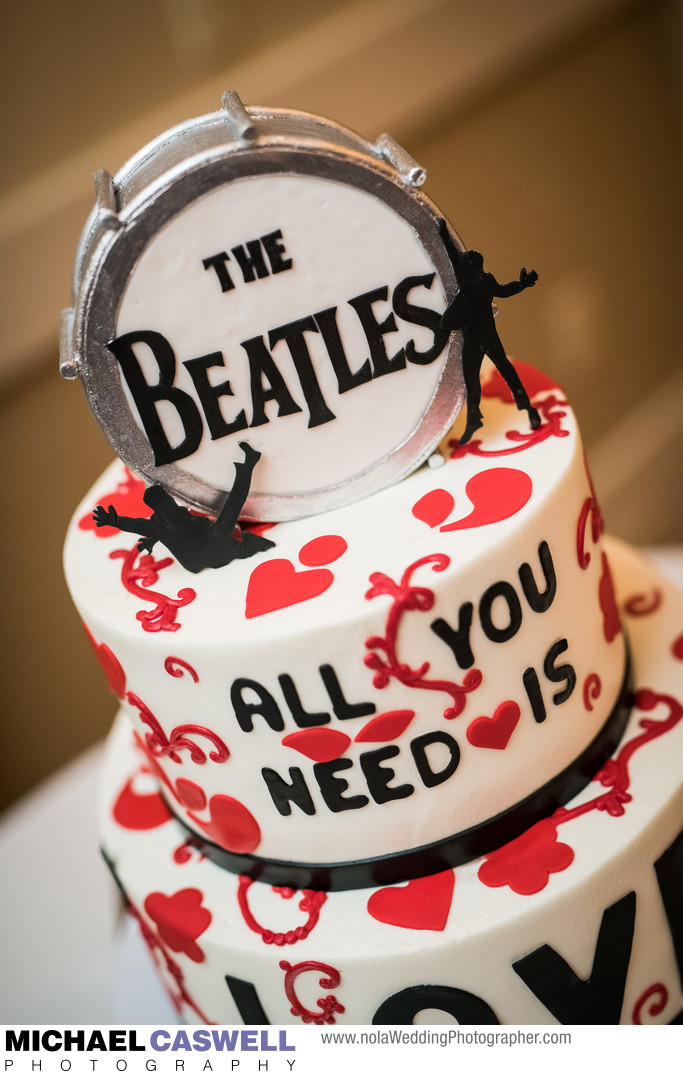 The Beatles Groom's Cake