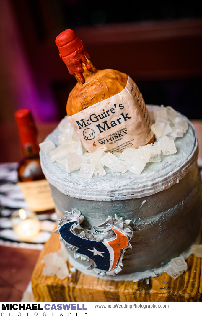 Maker's Mark and Houston Texans groom's cake