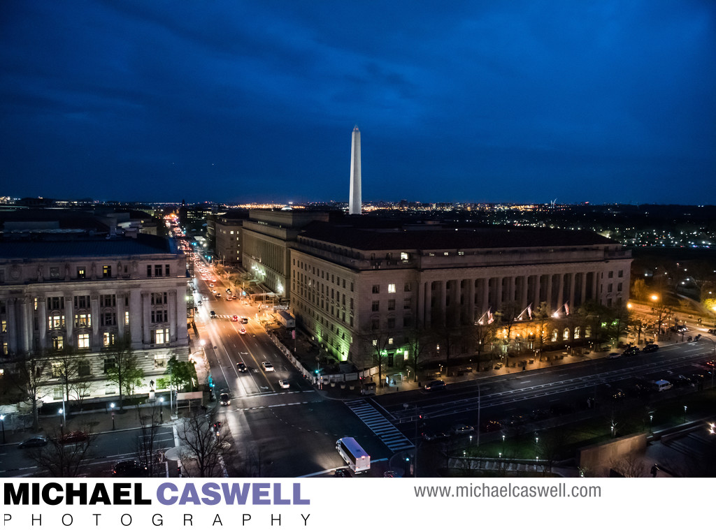 Downtown Washington DC at Night