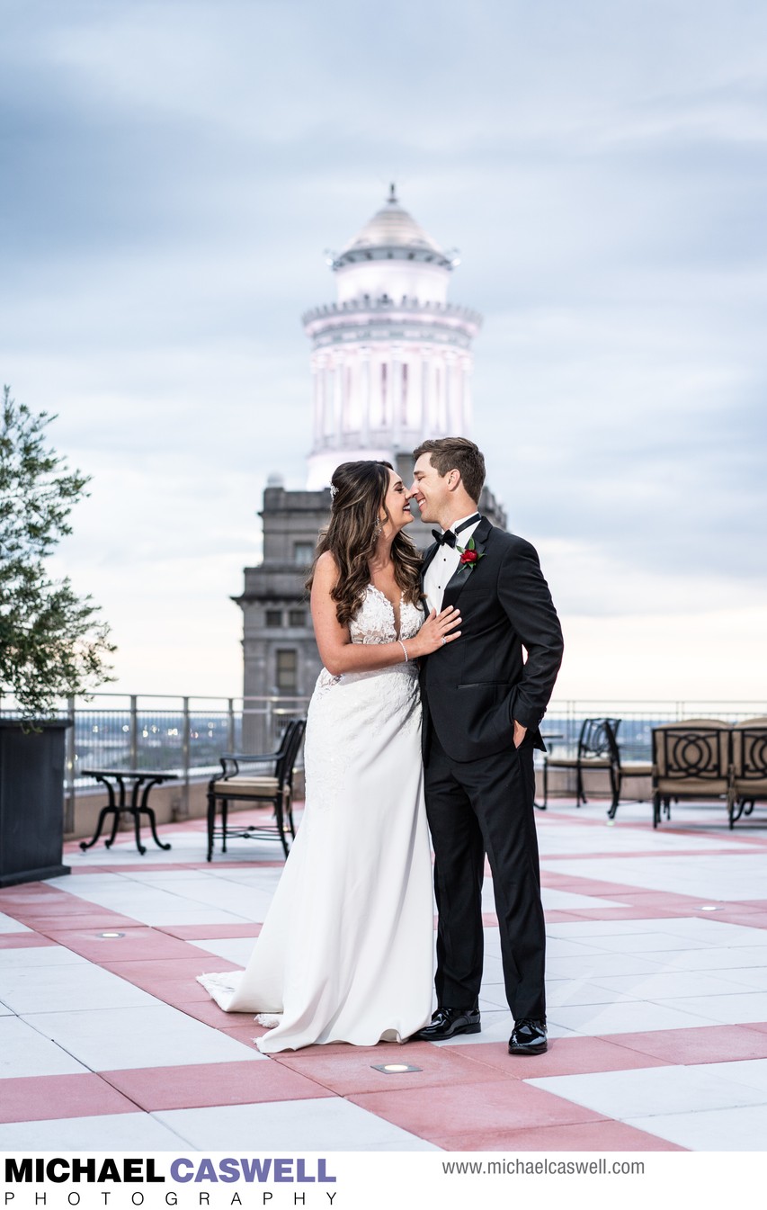 Portrait of Bride and Groom at Capital on Baronne
