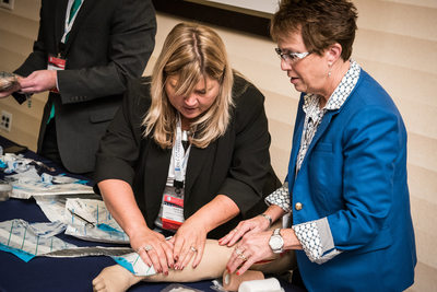 Medical conference hands-on training session