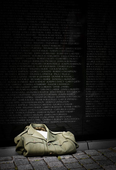 Uniform Left at Vietnam Memorial