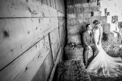 Bride and Groom at a Ranch in Wickenburg