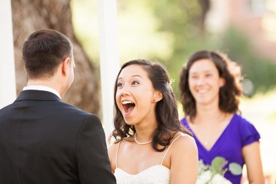 Bride Reaction to Groom's Vows