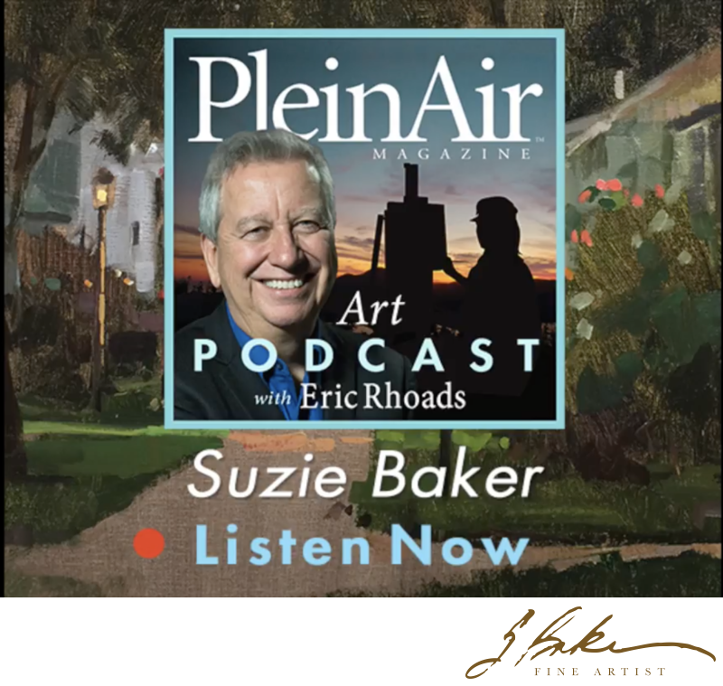 Plein Air Magazine Podcast with Eric Rhoads, Suzie Baker Interview