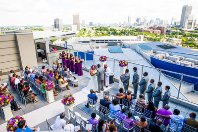 Ventanas Atlanta Wedding Photographer Rooftop Wedding