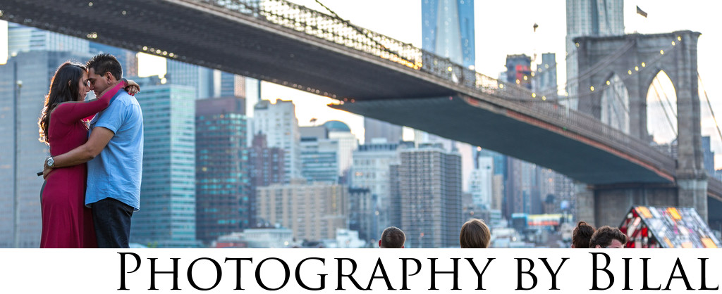 Brooklyn Bridge Park Engagement Photographer