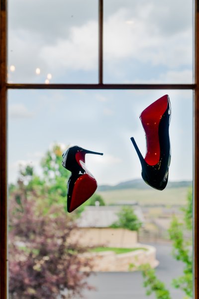 Colorado Springs wedding shoe photographer