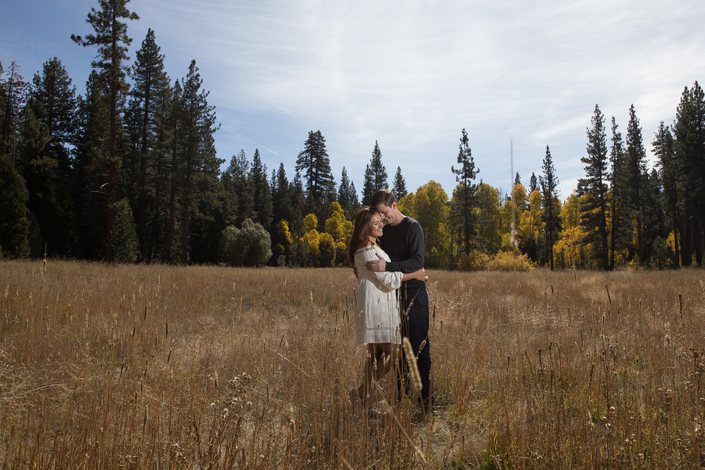 Meadow Engagement Session in Lake Tahoe 
