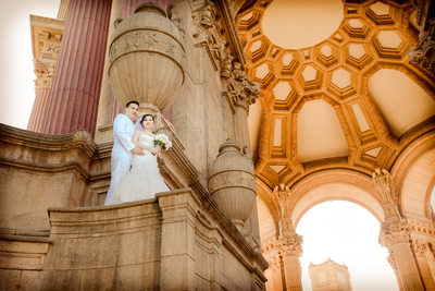Elopement at Palace of Fine Arts: Architecture & Drama