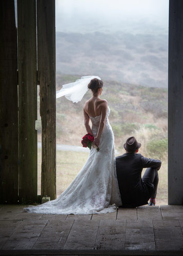 Bride & Groom Embrace Nature in Rustic Wedding