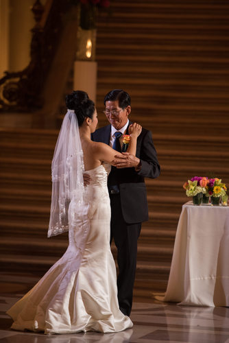 Father-Daughter Dance at SF City Hall Wedding by Ken Mendoza