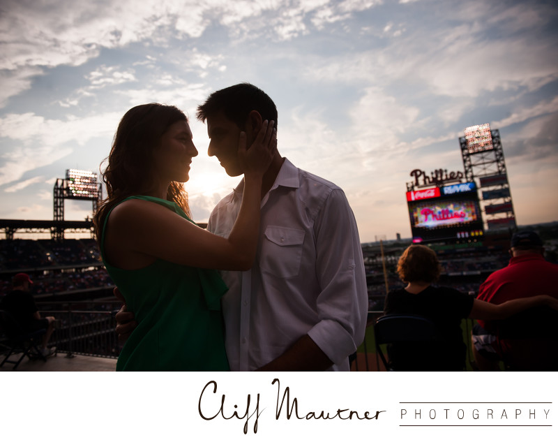 Engagement Session at Phillies Game
